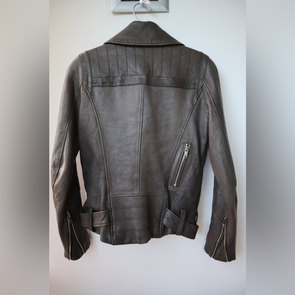SALE!! 🔥 MAJE 100% Genuine LAMBSKIN LEATHER JACKET - Picture 3 of 16